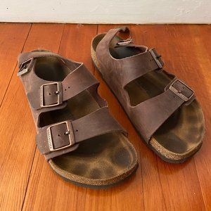 Birkenstock Milano Oiled Leather in Habana